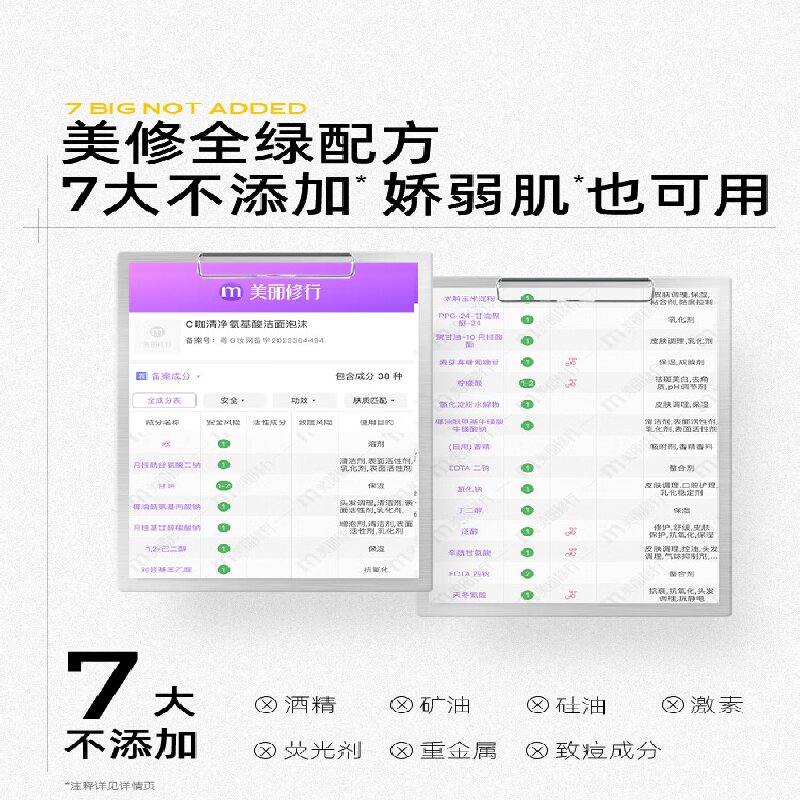 C咖 清净氨基酸洁面泡沫-150ml高清大图