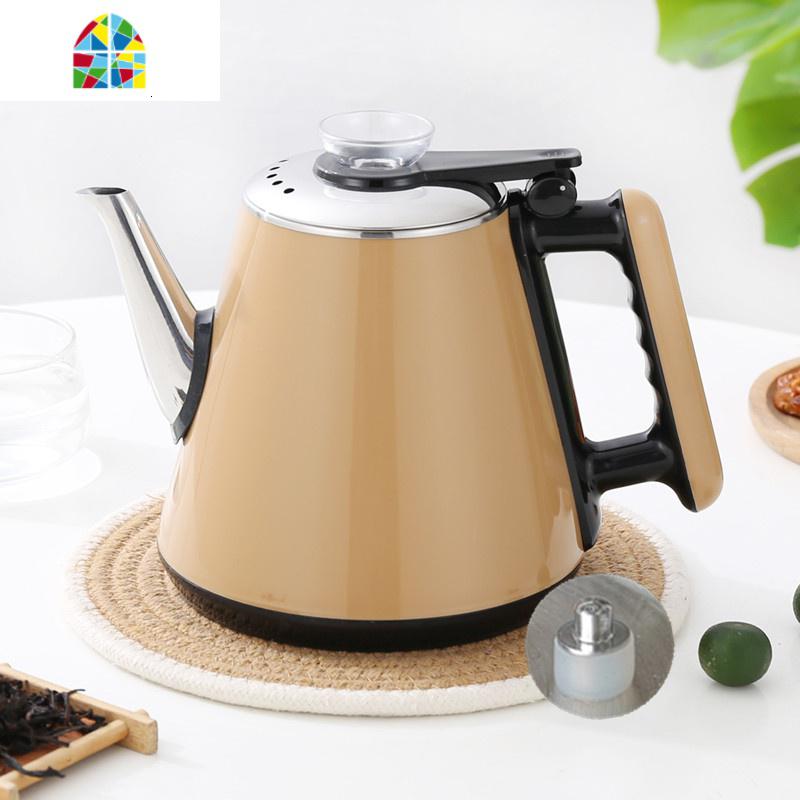 茶吧饮水机烧水壶泡茶专用单个配件五环自动上水壶美菱奥克斯通用 FENGHOU 香槟色免开盖全自动食品级304不锈钢高清大图
