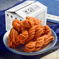 [满199减120]集香草天津风味麻花400g 散装零食小吃 天津特产手工糕类酥脆袋装小麻花