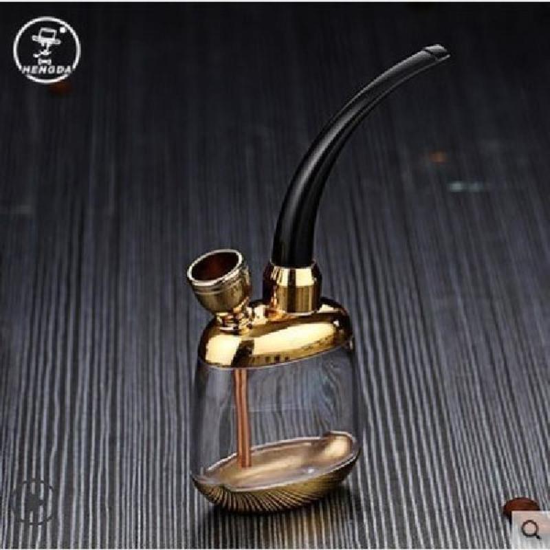 水烟斗玻璃水烟壶过滤烟嘴循环可清洗水烟袋女士细烟烟具全套金属128