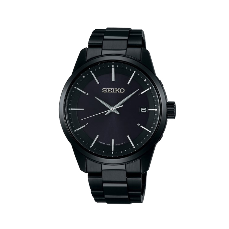 精工(SEIKO)SELECTION系列SBTM255光动能四局电波蓝宝石镜面不锈钢材质日常防水日历,日韩品牌男士石英表