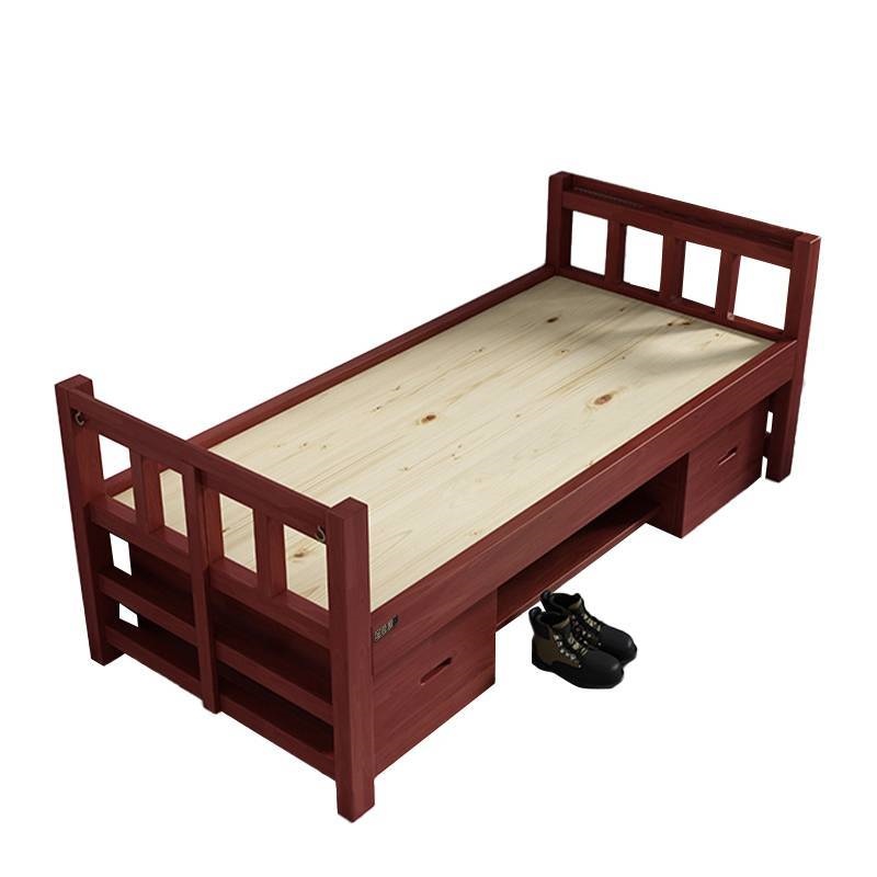 金睦源 JIN MU YON 单人床 206*94*81cm 红棕色 张