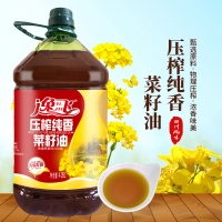 逸飞 纯香菜籽油4.05L 食用油物理压榨约7.4斤