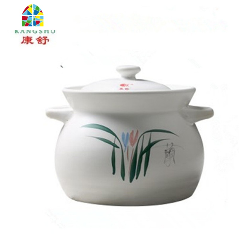 封后砂锅炖锅陶瓷 煲汤 明火可高温家用汤锅 土锅 炖煲 粥煲 FEN 13#白4300毫升(炖一整只鸡)建议4-6人使用高清大图