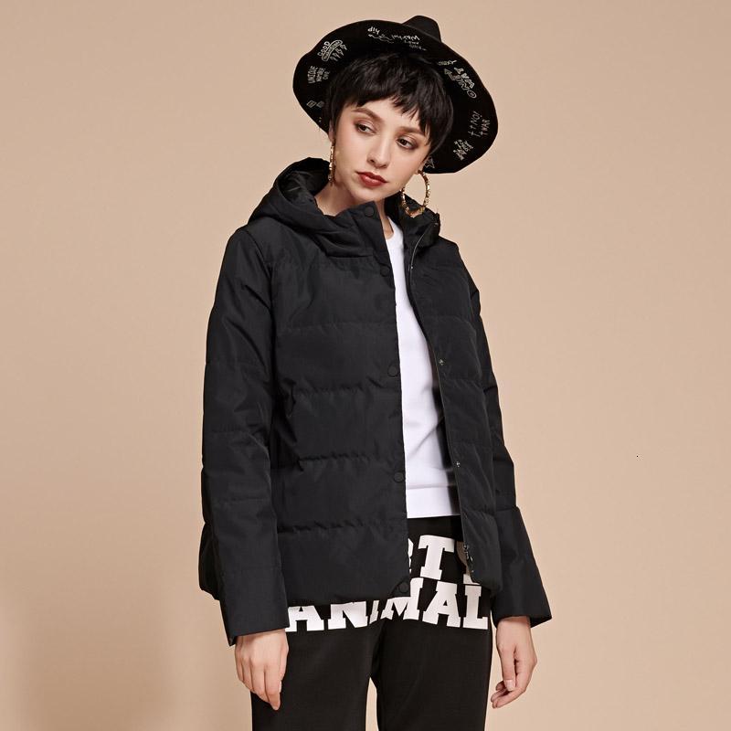 361度女装2018冬季新款短款羽绒服时尚潮流女士运动外套