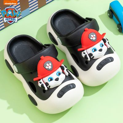 汪汪队儿童凉拖鞋男童夏季新款居家浴室洗澡防滑中童男孩亲子凉鞋 黑色 内长18cm