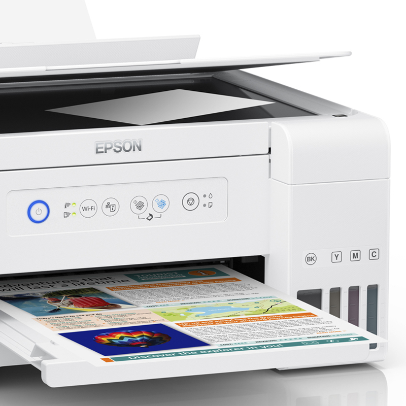 爱普生(EPSON)L4156/4158/4151/4153 喷墨打印机 白色墨仓式 彩色无线多功能一体机 商用办公家用学生作业打印机(打印 复印 扫描 wifi)套一