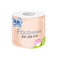 洁柔 卷纸 粉Face系列 四层120克*27卷 有芯卷纸 卫生纸 整箱 新老包装交替发货