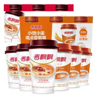 香飘飘奶茶红豆三连杯64g*3 +麦香味3连杯80g*3 杯装休闲冲饮品 冲泡奶茶粉