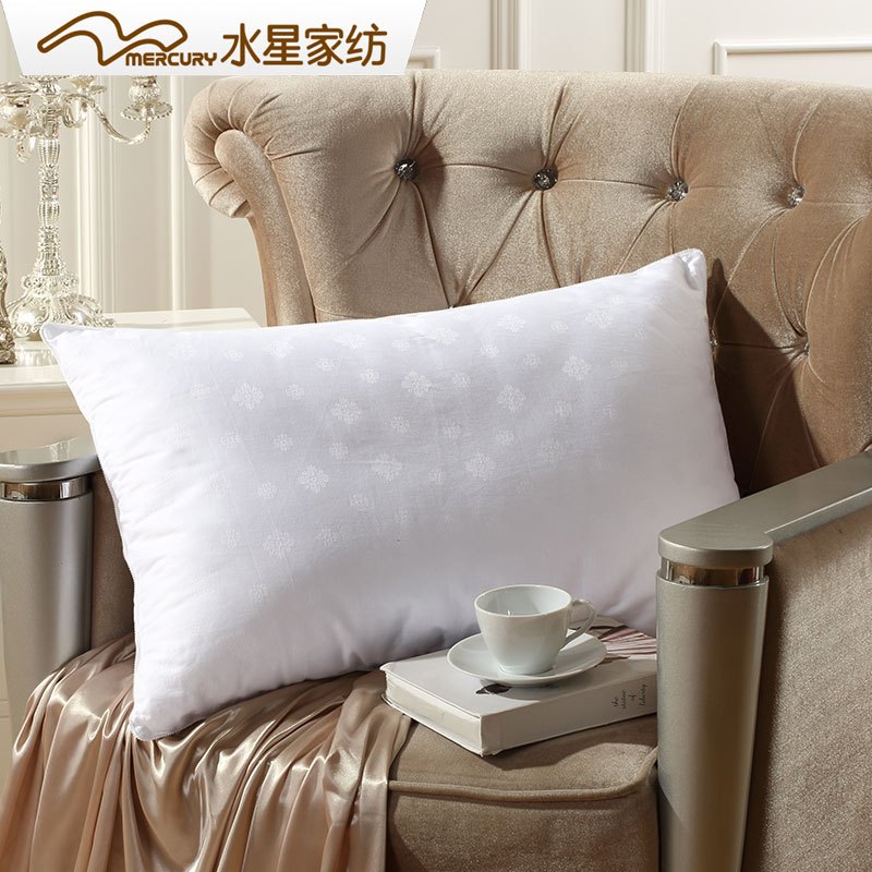 水星(MERCURY) 家纺 桑蚕丝枕芯夏季单人助眠枕头 丝丝心动蚕丝枕 白色 48*74cm