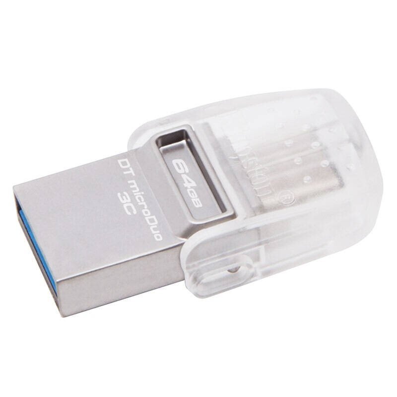 [免邮]金士顿(Kingston)DTDUO3C 64GB手机U盘USB3.1 和 Type-C 双接口 白色U盘