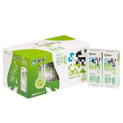蒙牛 精选牧场 纯牛奶250ml×12盒(下架)