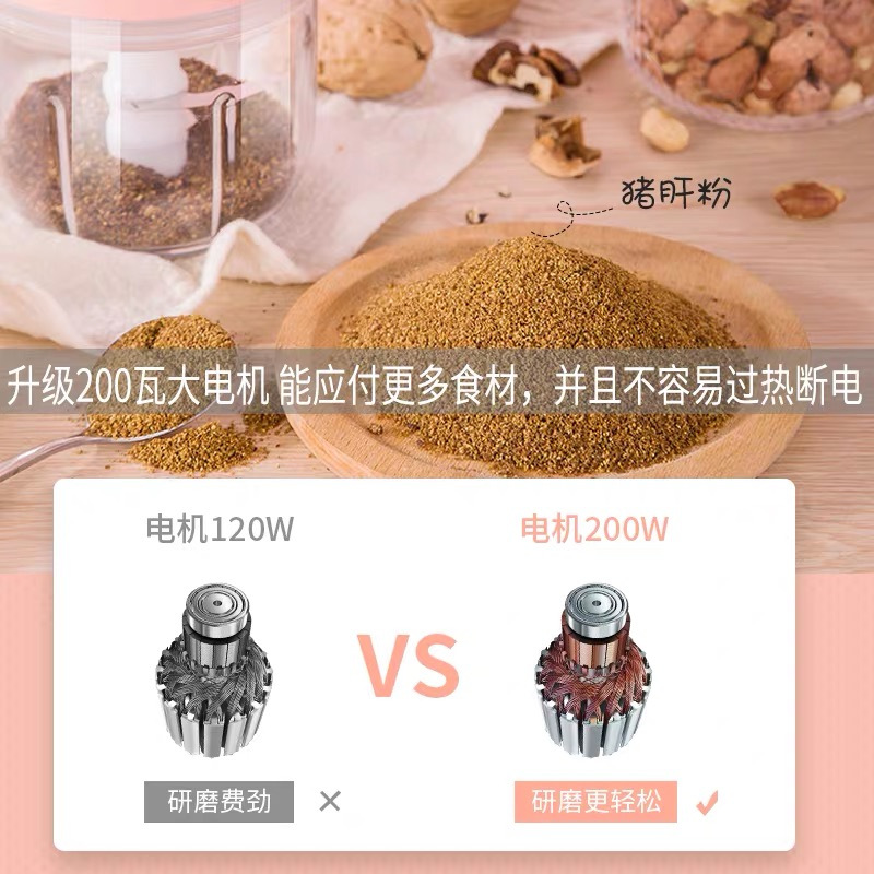 宝宝辅食机婴儿家用小型搅拌机妖怪迷你米糊机榨打肉机