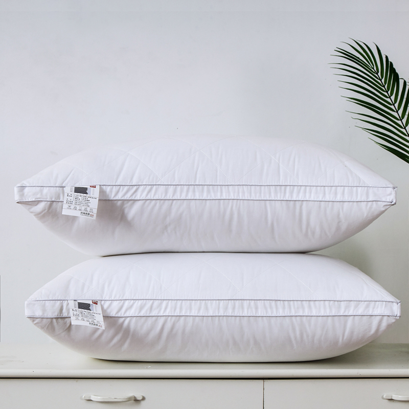 格莉安gelian立体全棉星级酒店羽丝棉枕头一对装单只装成人家用轻奢