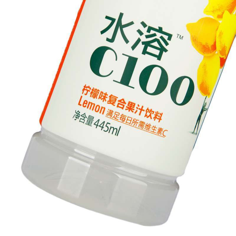 水溶c100柠檬汁饮料445ml瓶装