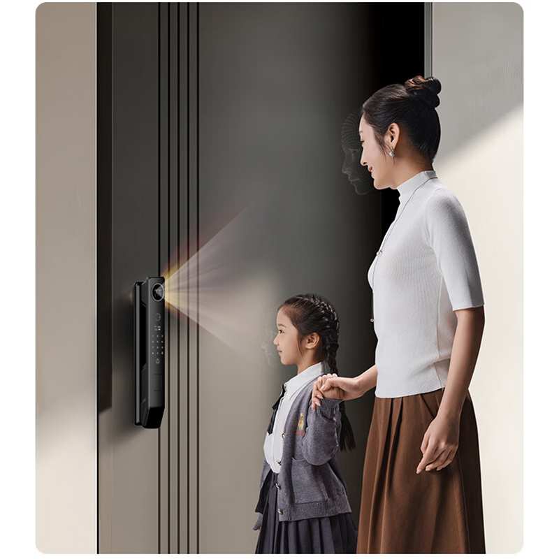 智贝勒A7Pro 人脸手掌双识别开门抓拍智盾双系统智能锁高清大图