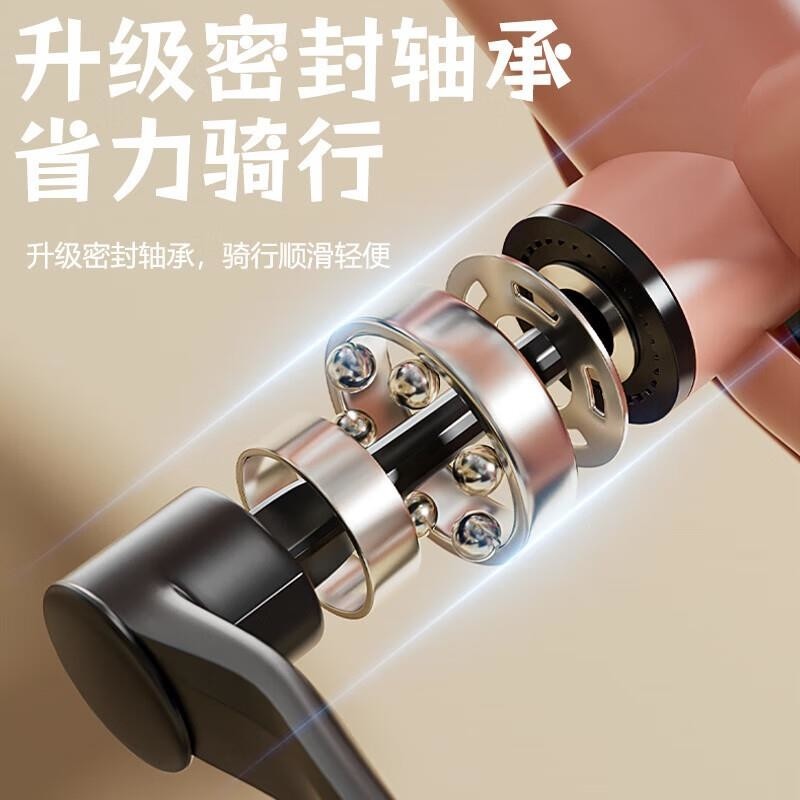 女式轻便复古自行车24 26寸实心胎公主车男女通用 +高配礼包+双支撑粉色 22寸适合身高140-155厘米【充气