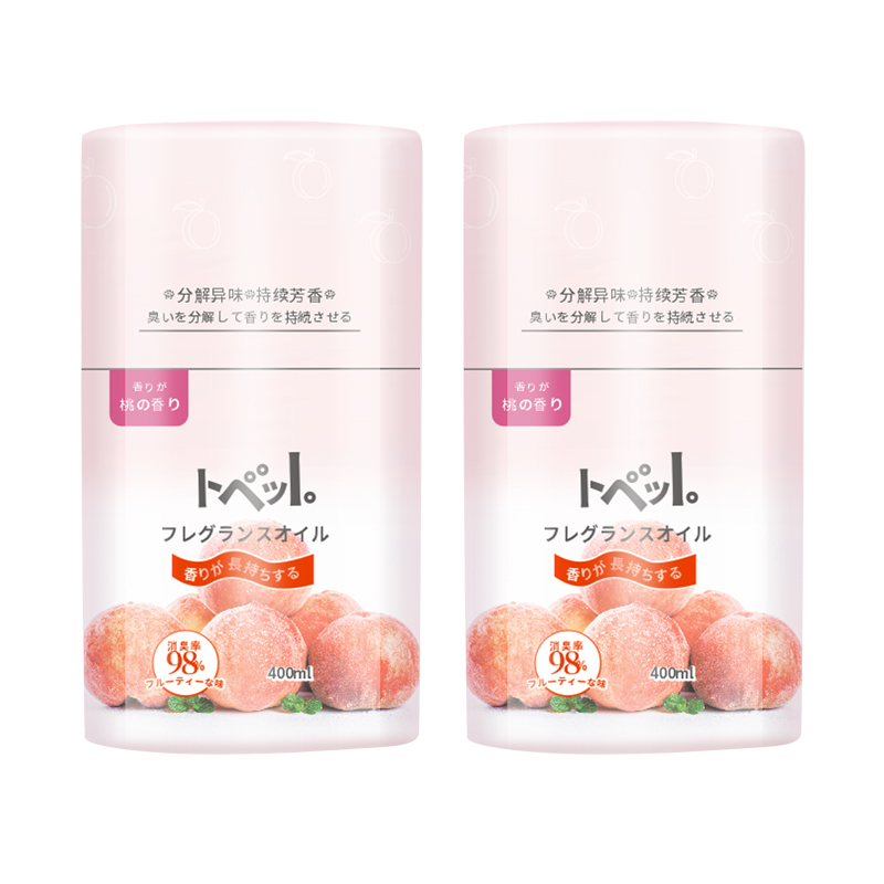 [苏宁易购X高洁联名款]空间除味香氛(蜜桃乌龙)400ml*2瓶 净化消臭 去除异味 持续留香