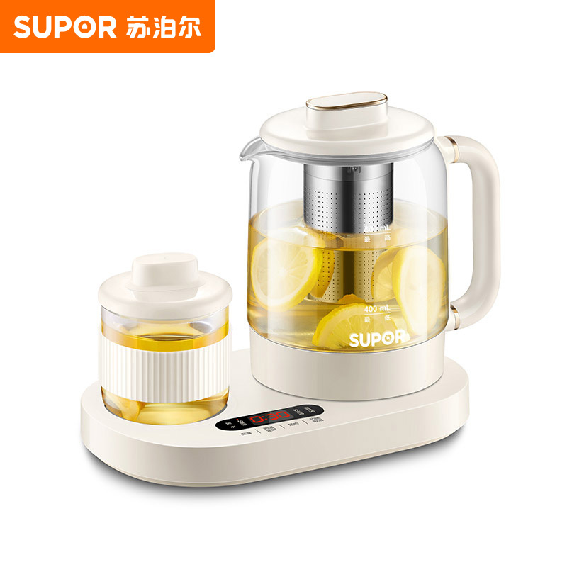 苏泊尔(SUPOR)养生壶小容量多功能煮茶器多段保温电水壶迷你办公室花茶壶SW-08Y31