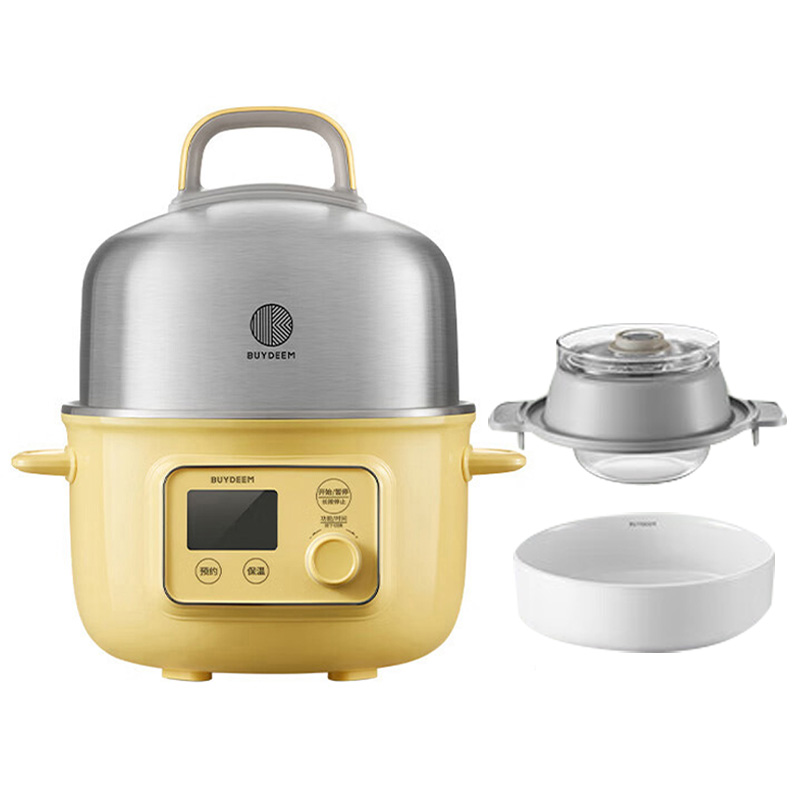 北鼎电蒸锅1.5L带玻璃炖盅蒸蛋盘电蒸锅G37(颜色随机)