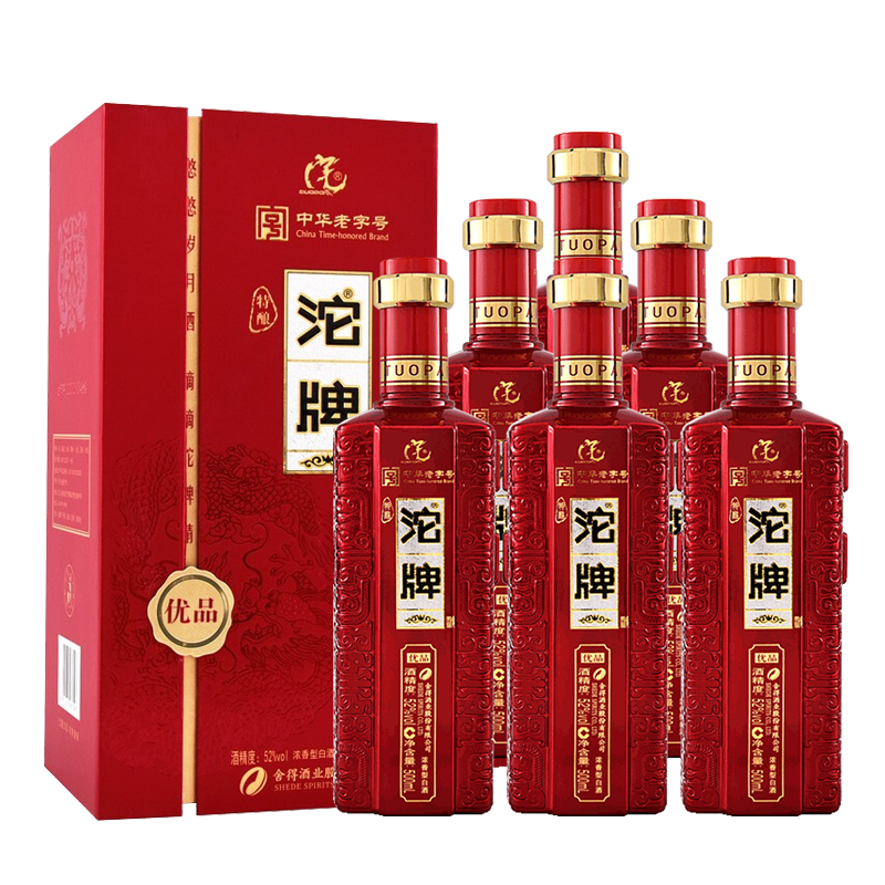 舍得酒业52度沱牌特酿优品浓香型粮食酒500ml6瓶高档白酒整箱视频