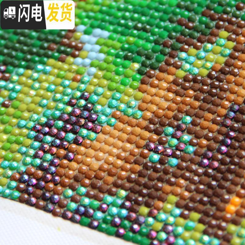 三维工匠钻石画新款满大幅客厅贴砖万里长城迎客松大气2019自己手工十字绣 【尺寸：210X80】全新升级珠光布免_255