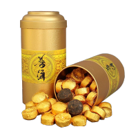 云南普洱茶熟茶普洱小沱茶正品宫廷小元宝普洱老茶茶饼古树散茶叶500g
