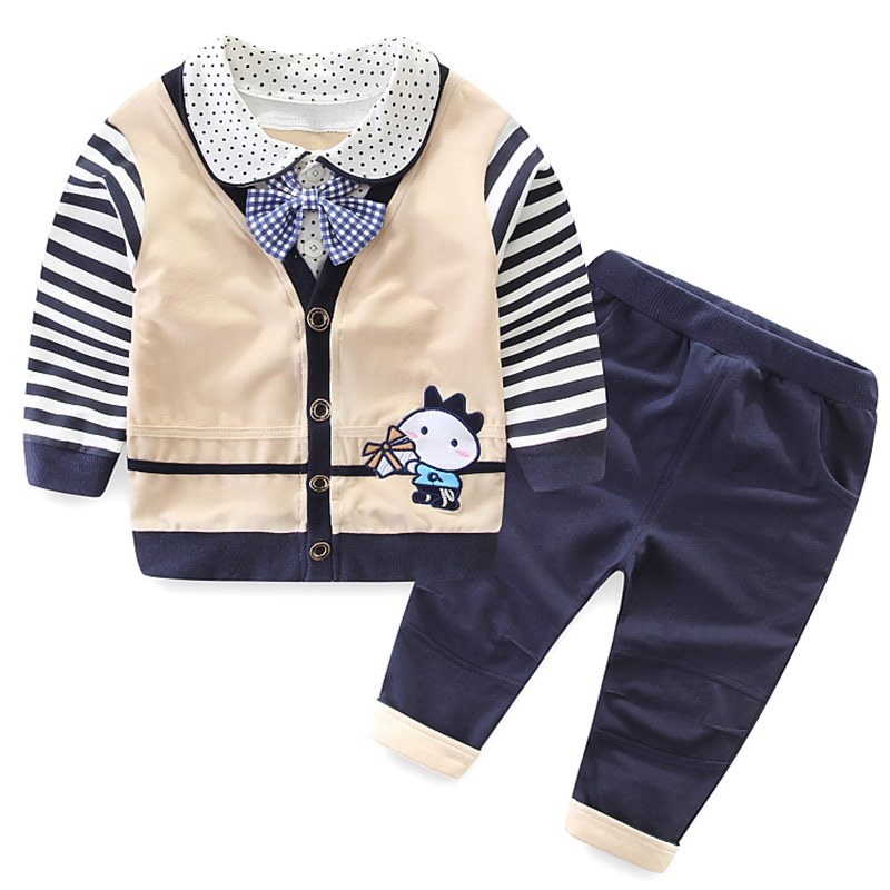 [促销]男童春秋装套装3-4-5岁宝宝秋装儿童周岁秋季小孩衣服2018新款