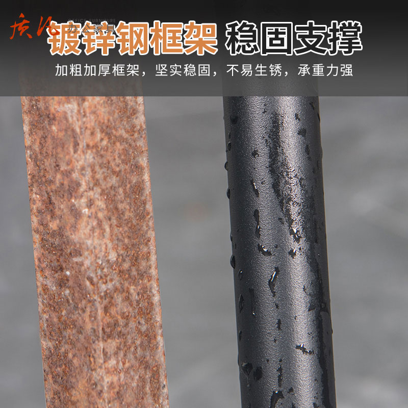 质凡户外休闲桌椅休闲洽谈桌椅 2张编藤椅+小茶几高清大图