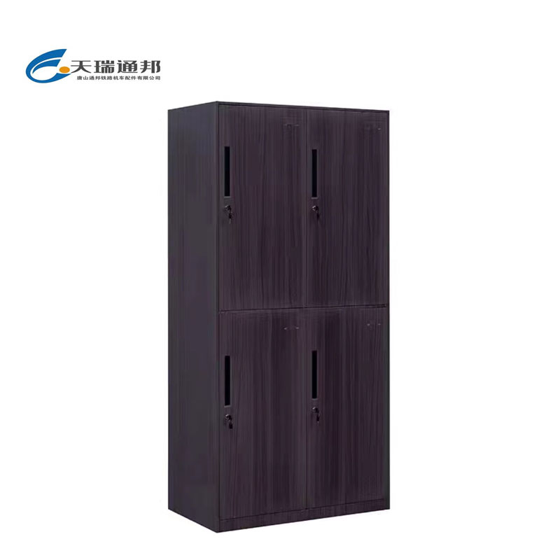 天瑞通邦 钢制套色更衣柜/文件柜 组 四门黑木纹900*500*1850mm/组