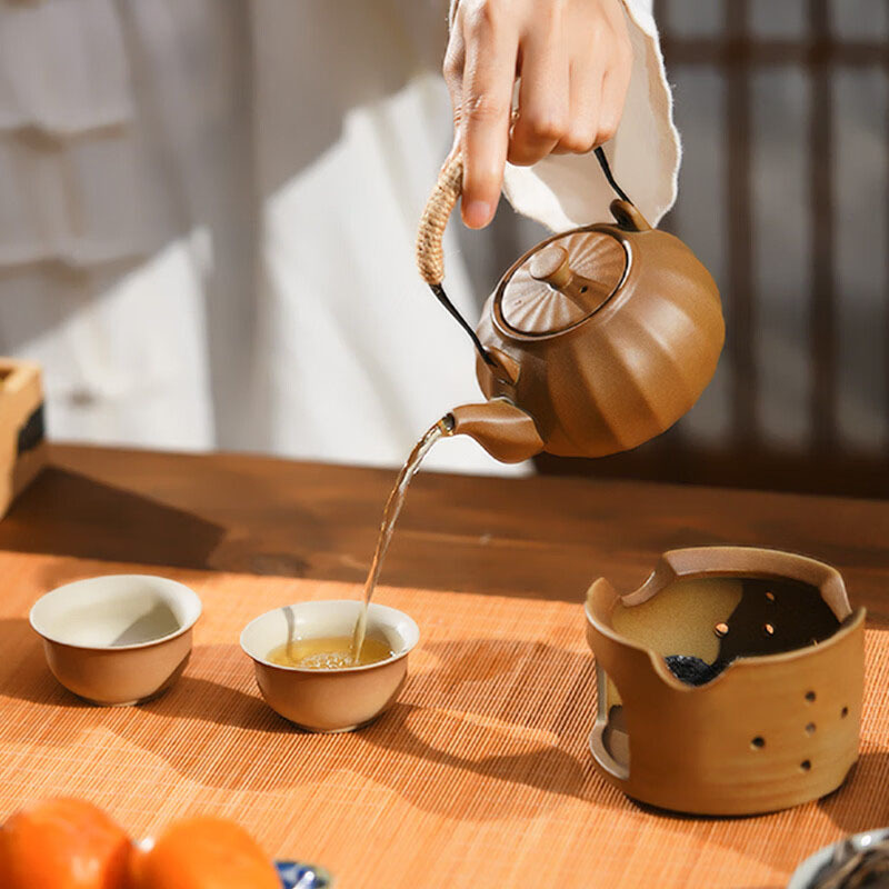 尚烤佳煮茶套装茶炉茶壶茶杯质地坚硬文火慢煮套装SKJ-528-1