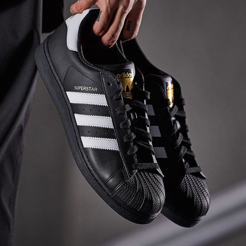 adidas2021新款三叶草男女鞋superstar 金标贝壳头史密斯新年限定款