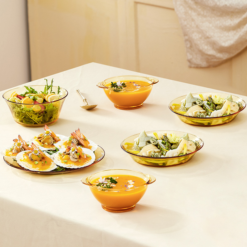 康宁玻璃餐具-CORNINGWARE2件套黄盒