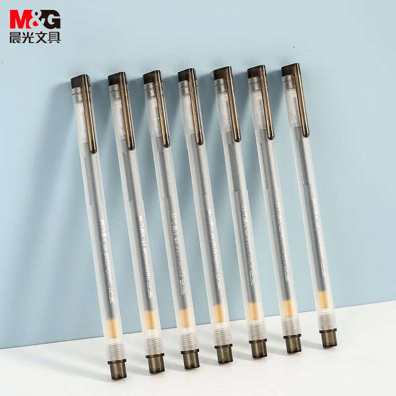 晨光(M&G)拔盖中性笔物美GP1280黑0.5高清大图