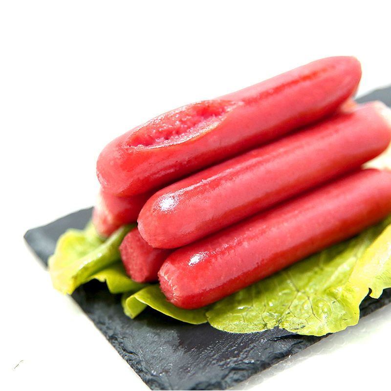 台湾风味烤热狗烤肠批发火腿脆骨肠 油炸小吃 黑香肠