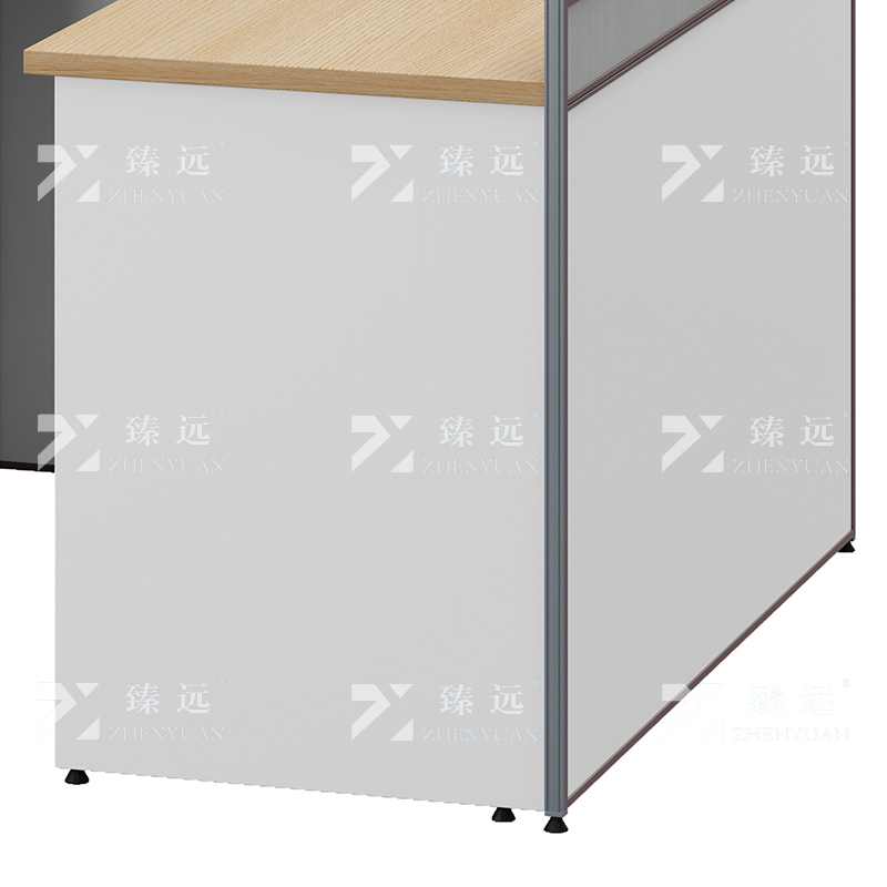 臻远 ZYGW-013屏风工作卡位职员桌办公桌L型单人位高清大图