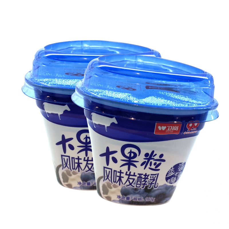 卫岗 大果粒酸牛奶 蓝莓椰果口味 260g高清大图