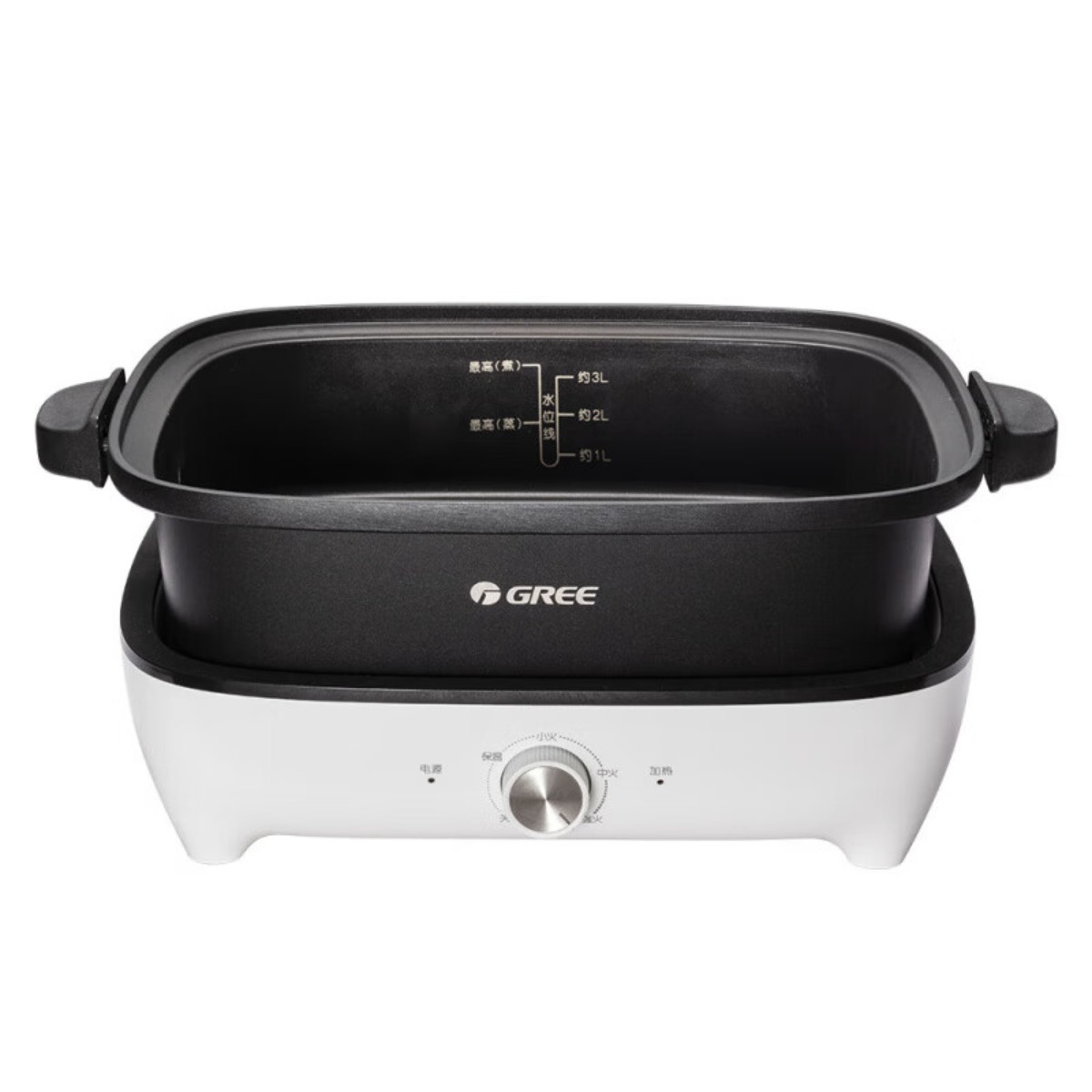 格力(GREE)大松电火锅锅家用电煮锅分体式多功能煎炒电热锅炒菜不粘锅 GH-1401S高清大图