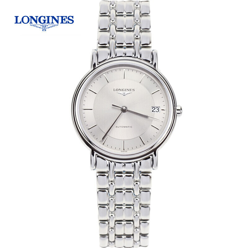 浪琴(Longines)瑞士手表 瑰丽系列 商务机械 精钢表带 情侣表 男士表L4.821.4.78.6