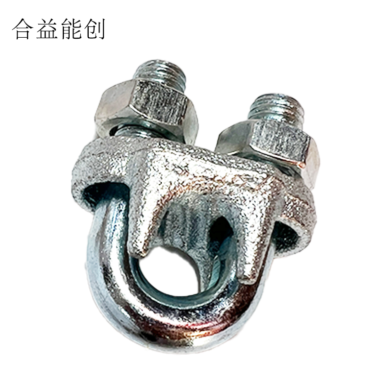 合益能创 镀锌钢丝绳夹头 M12 个高清大图