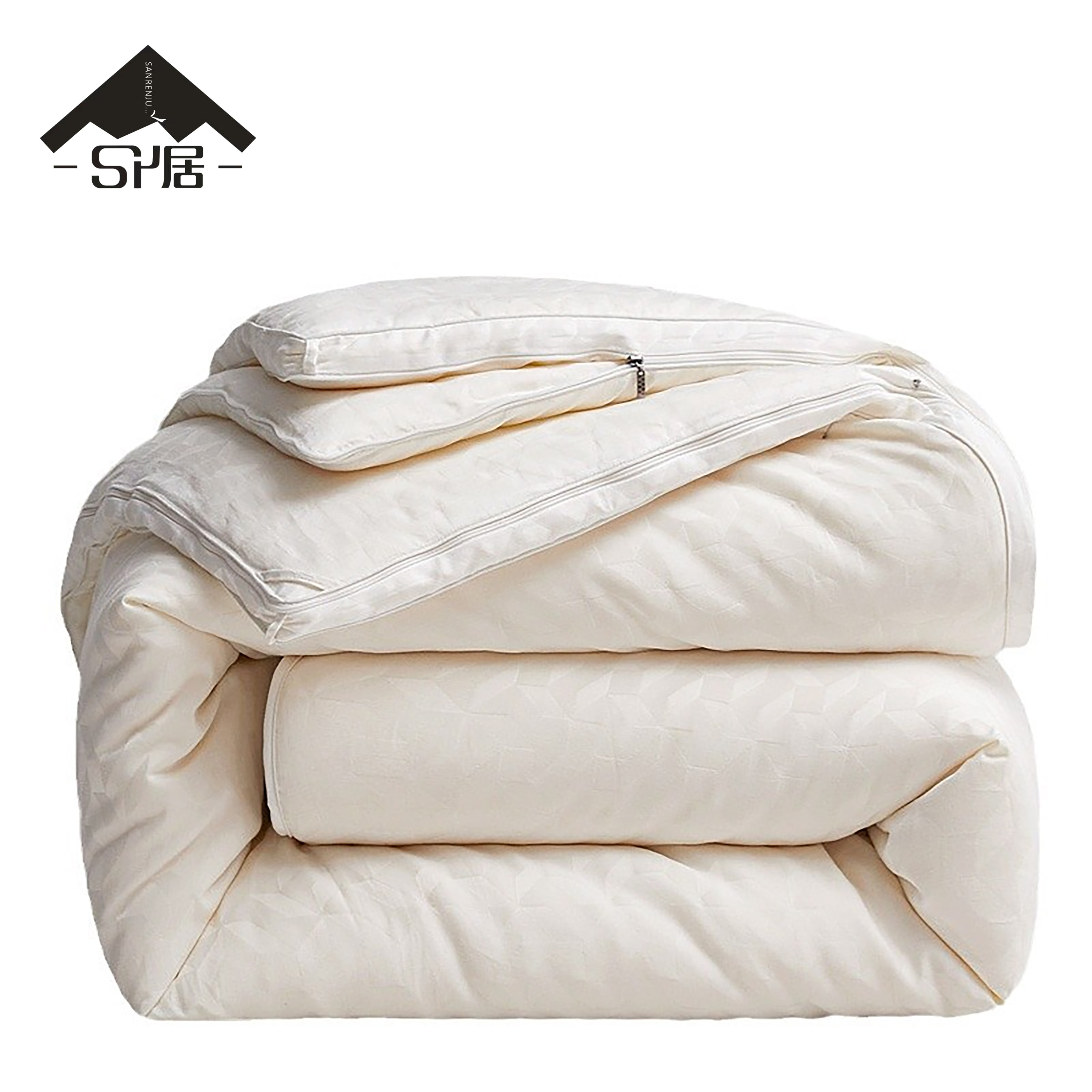 三人居纯棉大豆春秋被加厚冬被子母被SRJZM070/套