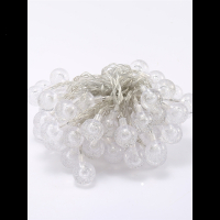 led水晶球小彩灯闪灯串灯满天星网房间宿存储设备木刻水印体育 水晶球彩色-10米100灯【插电款】