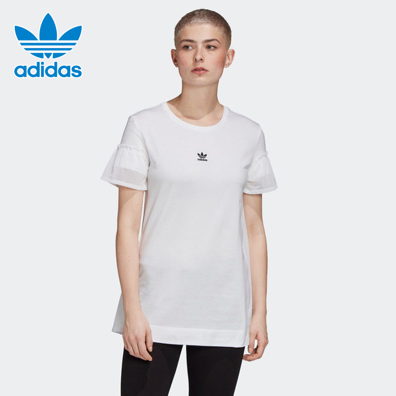 阿迪达斯 Adidas 运动t恤adidas阿迪达斯三叶草短袖t恤女装2021春夏新款白色休闲运动半袖 Gk3660 价格图片品牌报价 苏宁易购胜道官方旗舰店