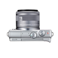 佳能(Canon) EOS M100 单电/微单数码相机15-45 IS STM防抖单镜头套装 2420万像素 WIFI分享 翻转自拍 Vlog相机 视频拍摄 粉色 礼包版