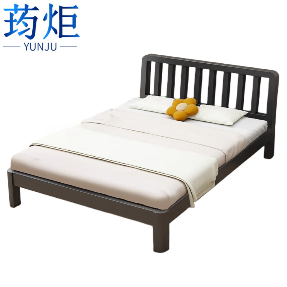铁艺床带床垫高清大图