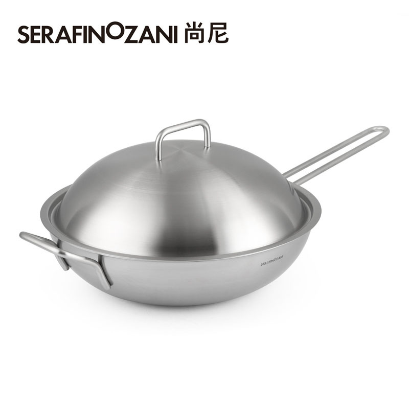 SERAFINOZANI 尚尼洛克系列不锈钢炒锅 LOK107/32