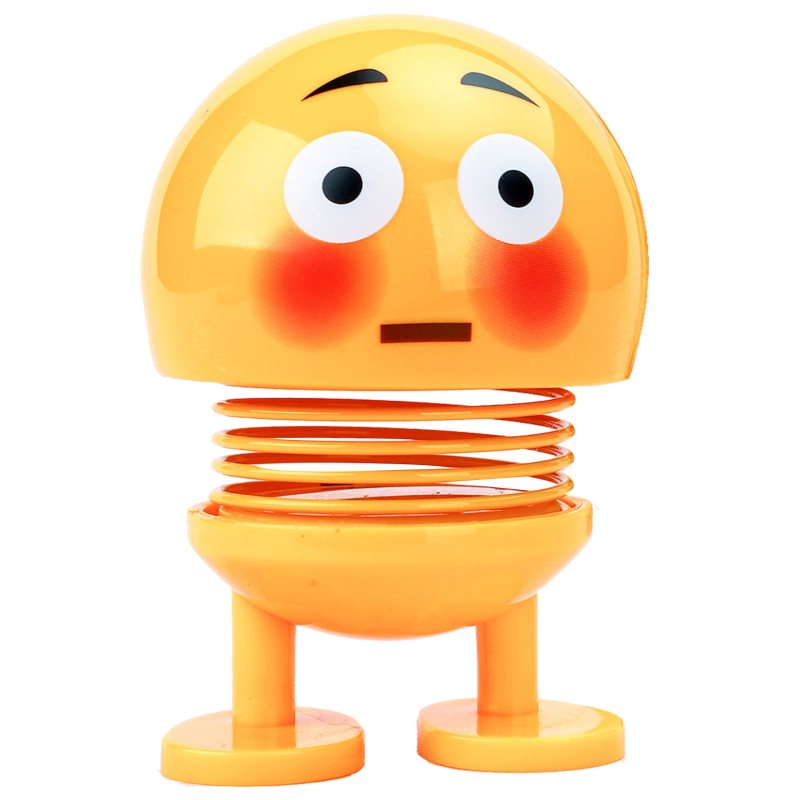 karger 弹簧聊天表情包表情包【款式随机可备注】坏笑摇头公仔摆件