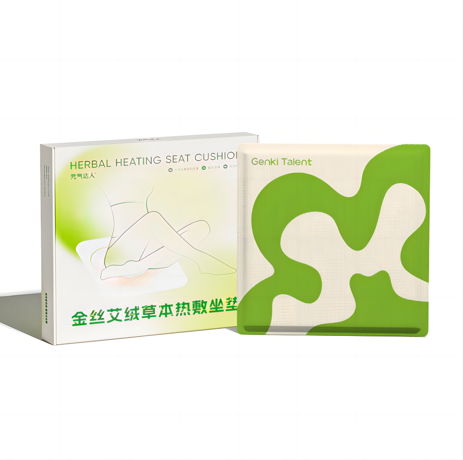元气达人 蕲艾坐垫+足贴3片