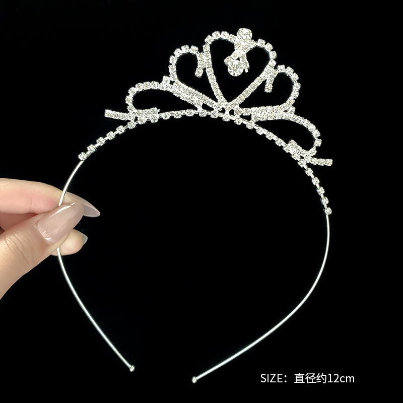 生日皇冠头饰儿童发饰公主王冠女童发卡发箍小女孩发饰韩式头箍爱心款