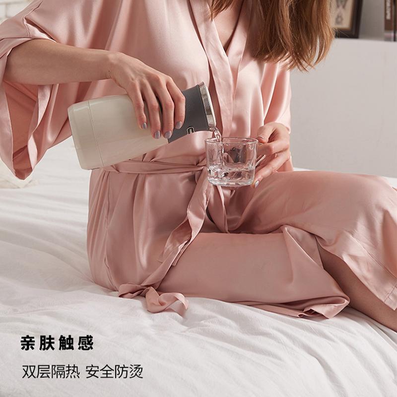 英国摩飞电水壶烧水壶便携式家用旅行随行冲奶泡茶办公室养生保温杯轻奢蓝MR6090